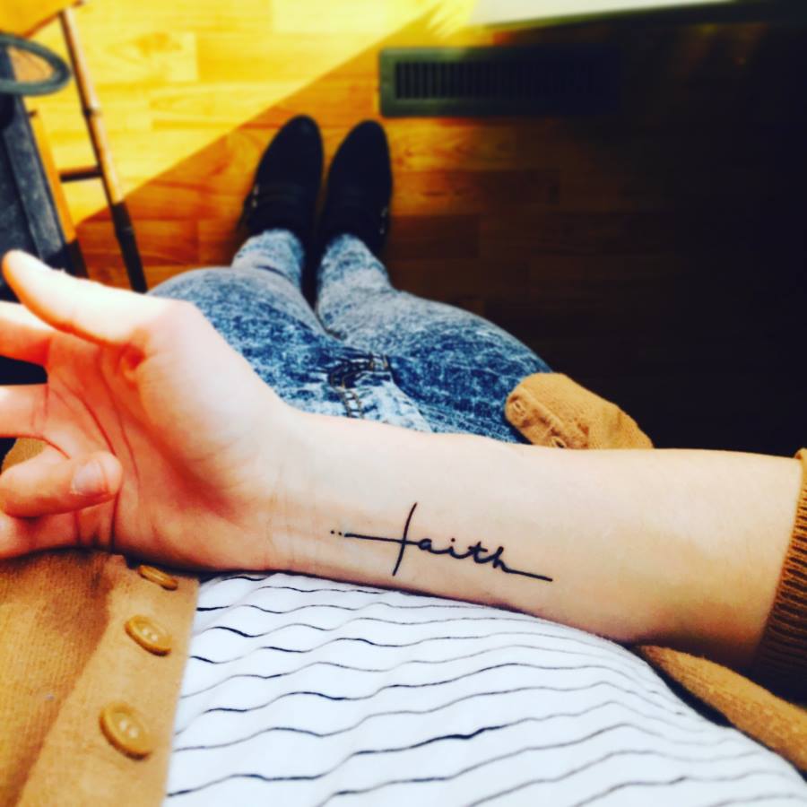 faith tattoosbyferrari littletattoos tattooletering  Tattoos By  Ferrari tattoosbyferrari on Instagram
